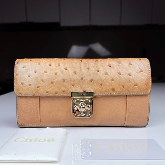 Chloé Chloe Exotic Leather Elsie Wallet